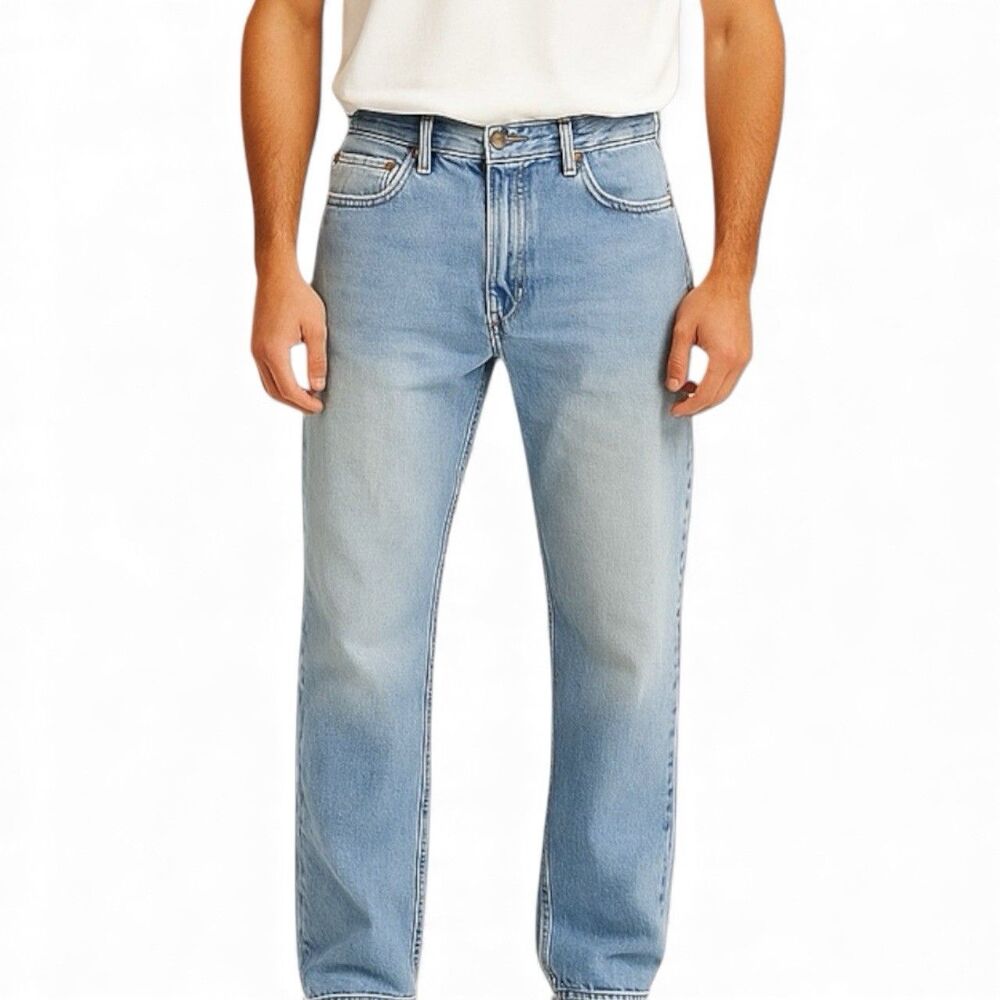 Old Navy Jeans Mens 30x34 Blue‎ Light Wash Straight Y2K Streetwear Smart Casual